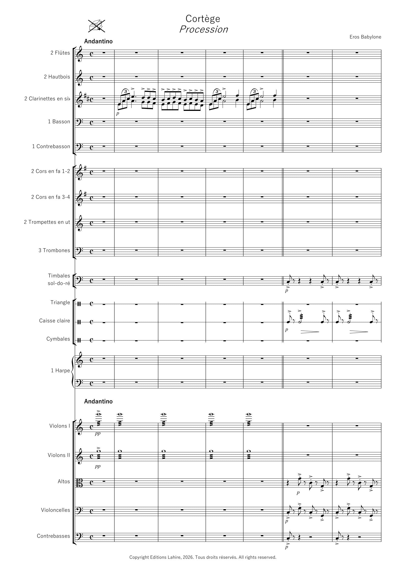 PEPLUM - 2. Cortège, 21 pages, (IV+17)