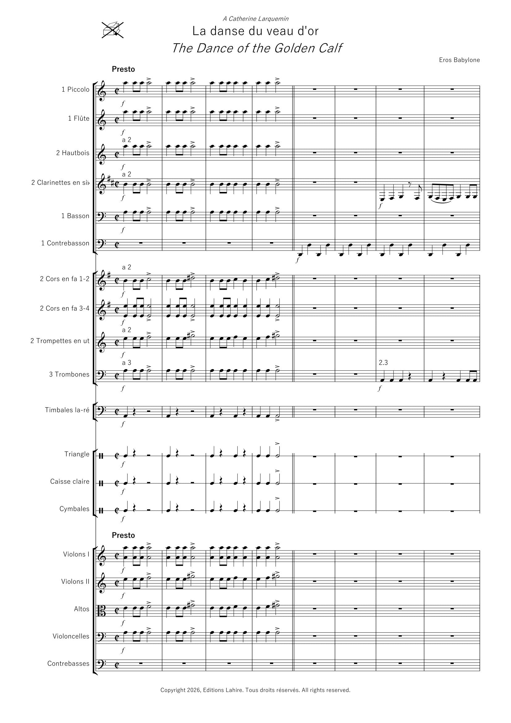 BABEL FANTAISIE - 2. La danse du veau d’or, 16 pages (IV+12) (v.o)