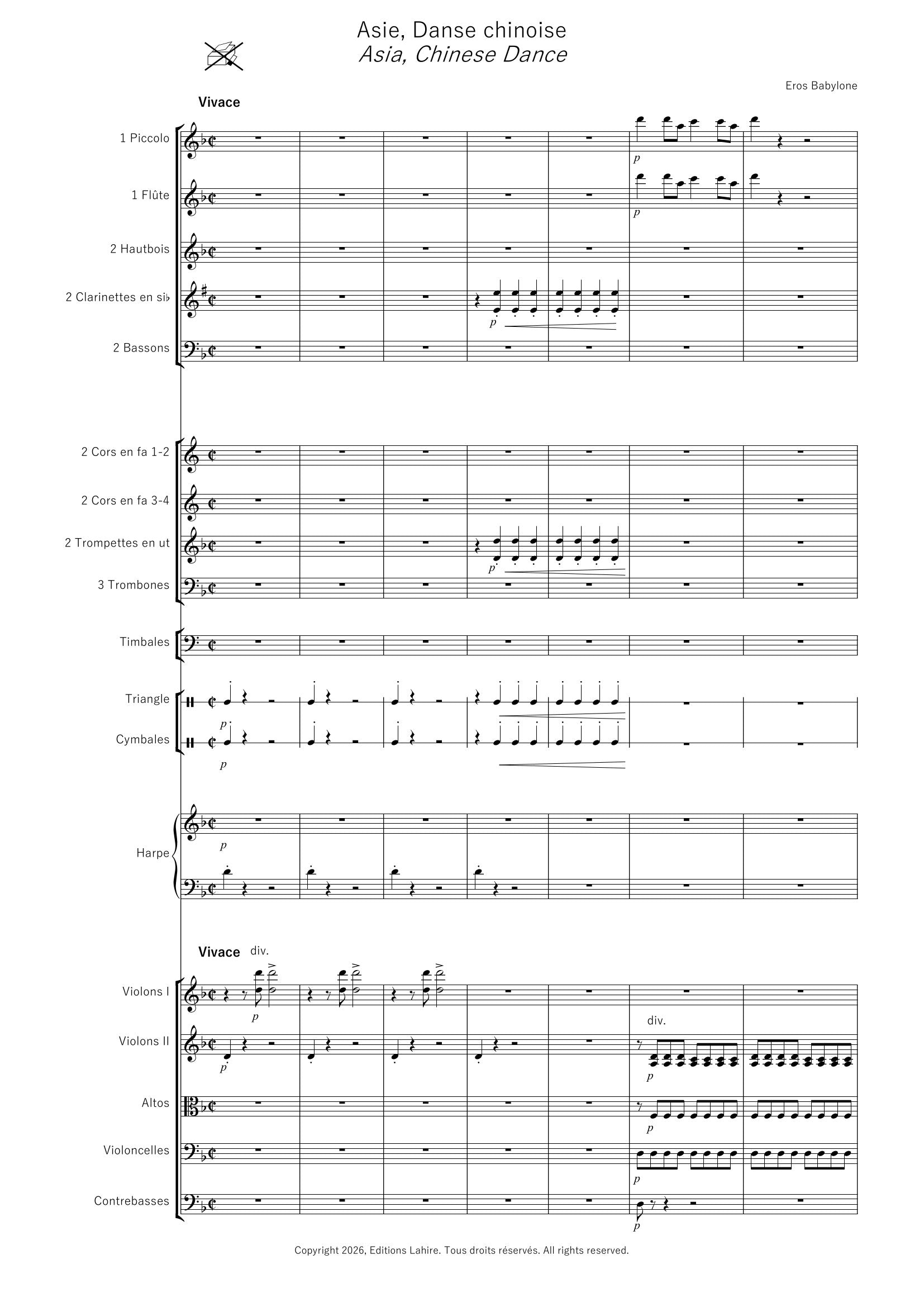 LES CONTINENTS - 2. Asie, Danse chinoise, 35 pages, (IV+31) (v.o)