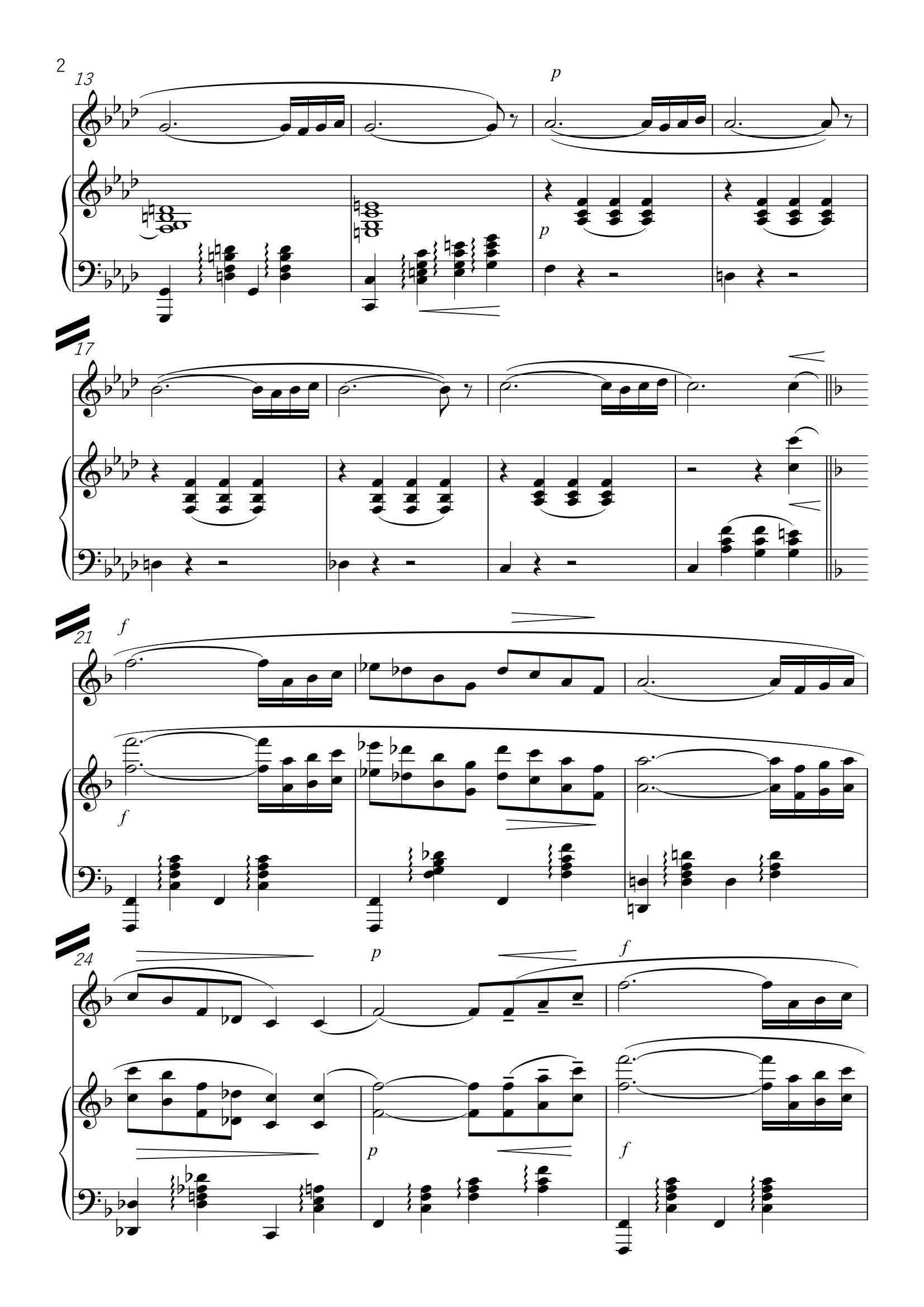 VOCALISE - Pour voix grave et piano, 6 pages (II+4)