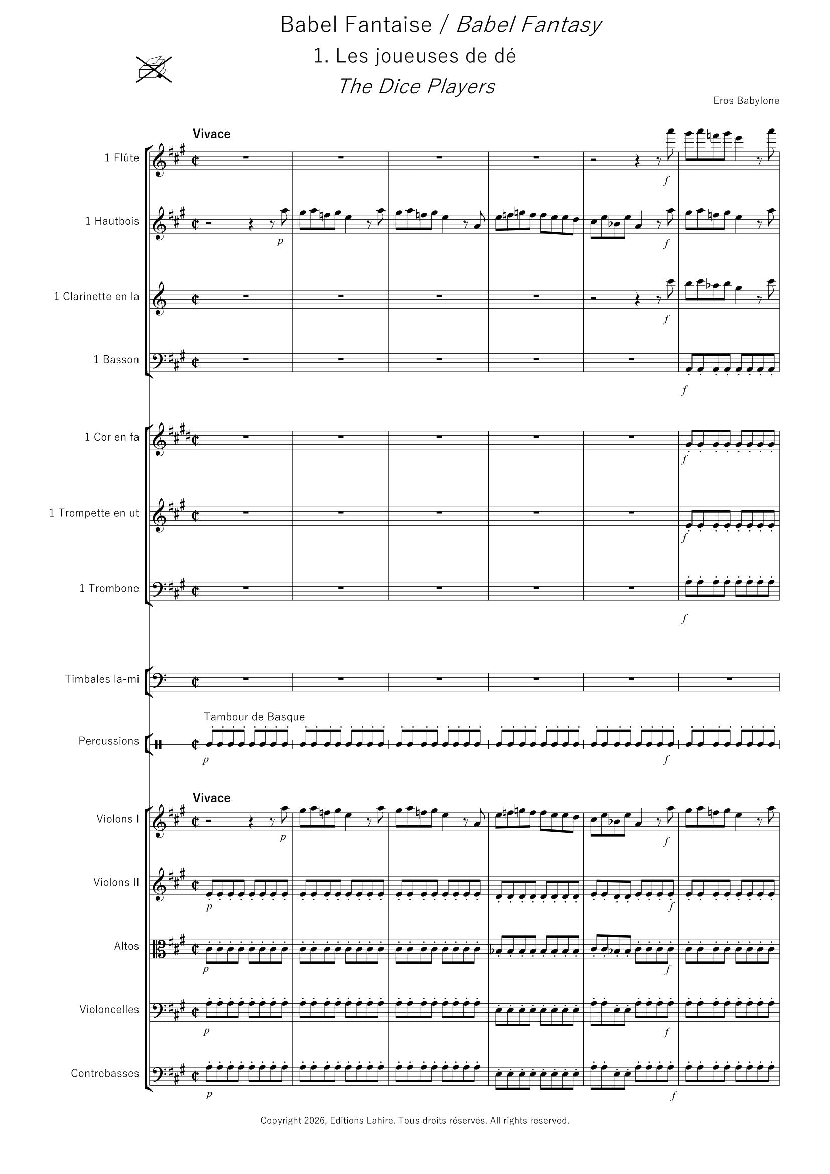 BABEL FANTAISIE - 1. Les joueuses de dé, 22 pages (IV+18) (v.o)