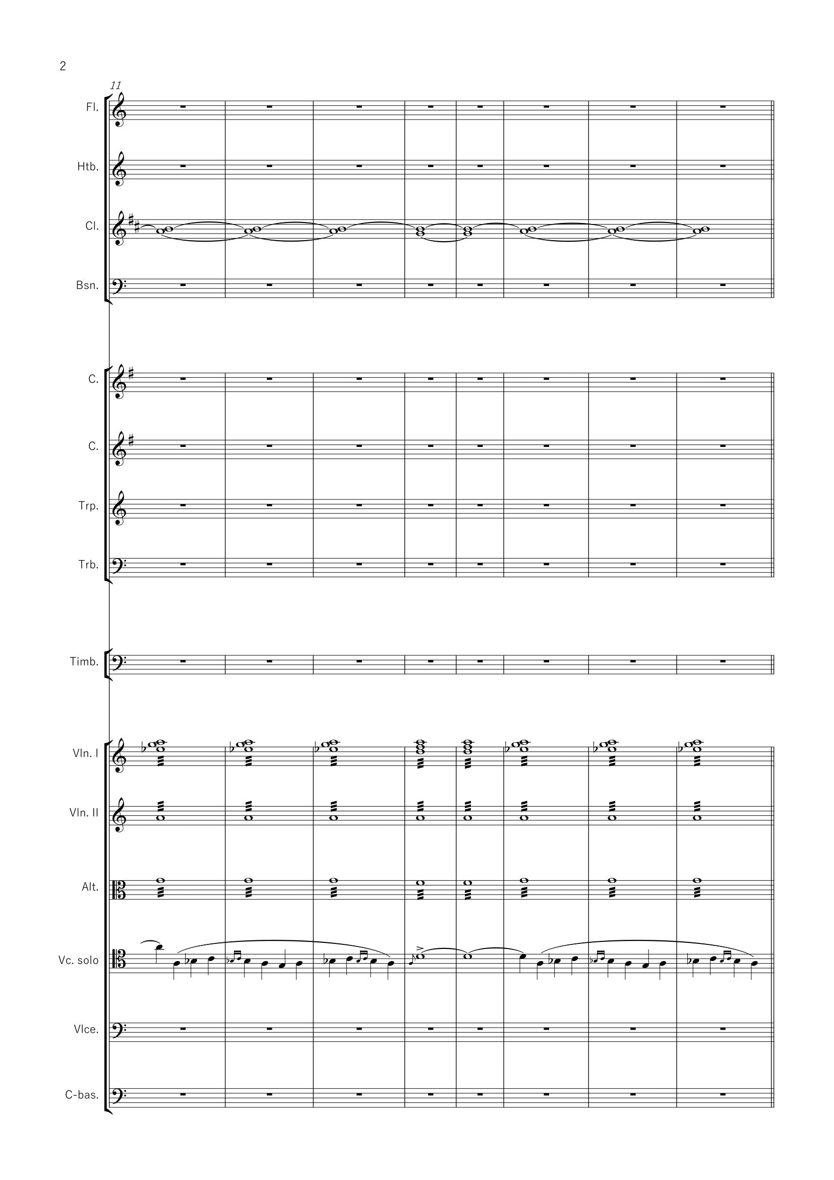 LA NUIT DU DESTIN - Pour orchestre, 40 pages, (IV+36)