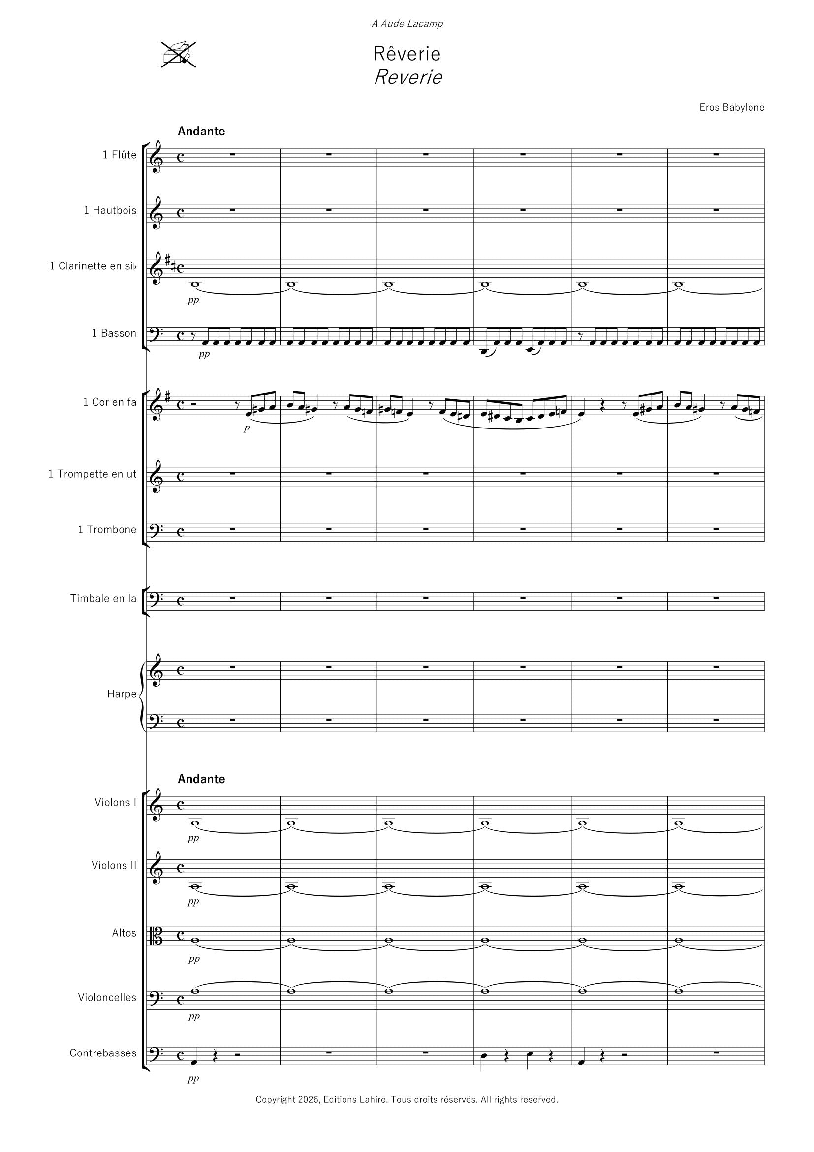 BABEL FANTAISIE - 4.	Rêverie, 14 pages (IV+10) (v.oc)