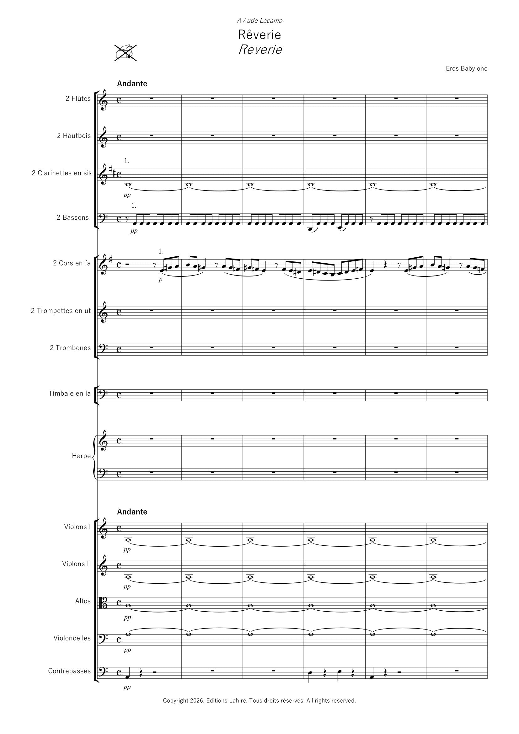 BABEL FANTAISIE - 4.	Rêverie, 14 pages (IV+10) (v.o)