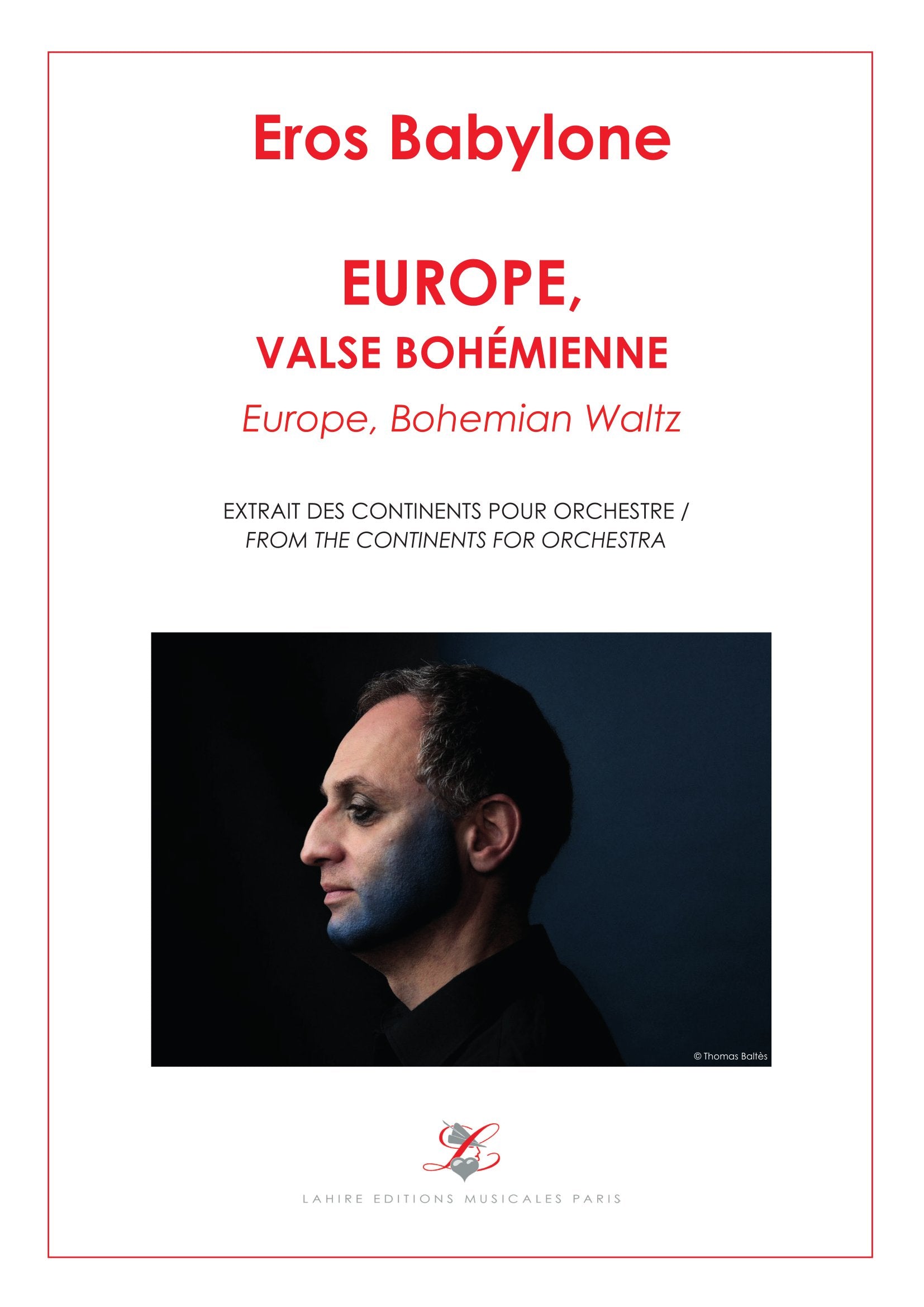 LES CONTINENTS - 3. Europe, Valse bohémienne, 25 pages, (IV+21) (v.o)