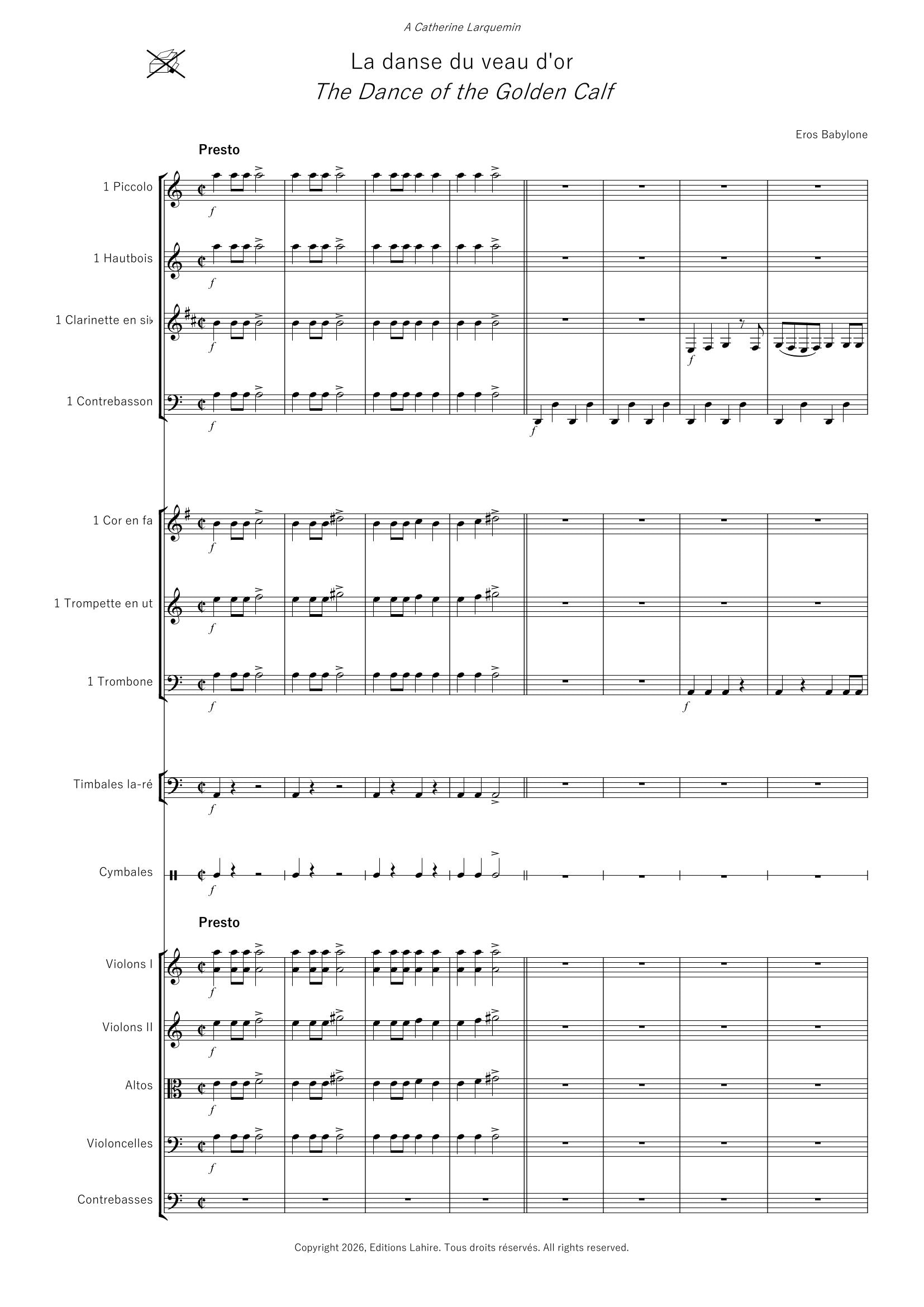 BABEL FANTAISIE - 2. La danse du veau d’or, 16 pages (IV+12) (v.oc)